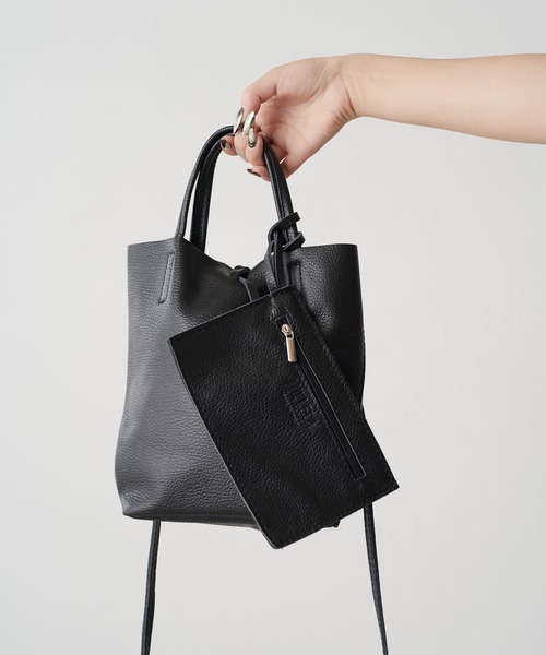 Lui's（ルイス）の「MILLELA FIRENZE ミニトートバッグ（トートバッグ・レディース・ブラック/モカ・FREE）」の6枚目の写真