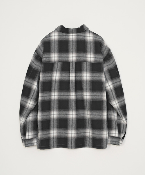 VICTIM（ヴィクティム）の「VICTIM ヴィクティム / OPEN COLLAR CHECK SHIRT オンブレーチェックオープンカラーシャツ / VTM-26-S-001（シャツ/ブラウス・メンズ・ブラック/ブルー/グリーン・2/1）」の7枚目の写真