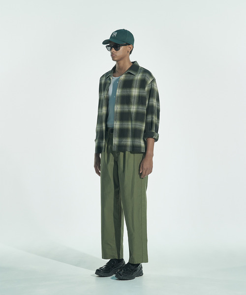 VICTIM（ヴィクティム）の「VICTIM ヴィクティム / OPEN COLLAR CHECK SHIRT オンブレーチェックオープンカラーシャツ / VTM-26-S-001（シャツ/ブラウス・メンズ・ブラック/ブルー/グリーン・2/1）」の11枚目の写真