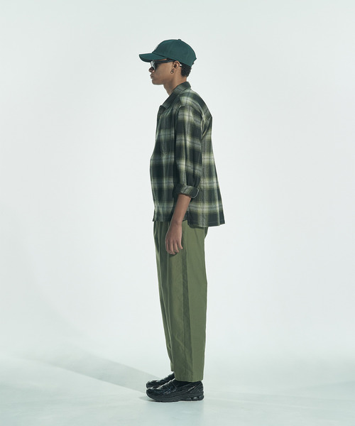 VICTIM（ヴィクティム）の「VICTIM ヴィクティム / OPEN COLLAR CHECK SHIRT オンブレーチェックオープンカラーシャツ / VTM-26-S-001（シャツ/ブラウス・メンズ・ブラック/ブルー/グリーン・2/1）」の12枚目の写真