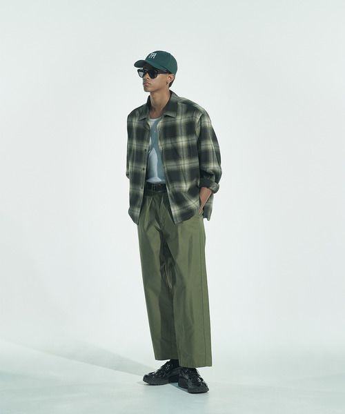 VICTIM（ヴィクティム）の「VICTIM ヴィクティム / OPEN COLLAR CHECK SHIRT オンブレーチェックオープンカラーシャツ / VTM-26-S-001（シャツ/ブラウス・メンズ・ブラック/ブルー/グリーン・2/1）」の13枚目の写真