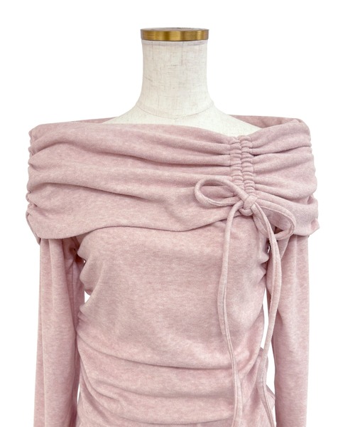 Rose Muse(ロゼミューズ)の「Off shoulder loose set up(セットアップ・レディース・ピンク/グレー・MEDIUM/SMALL)」の22枚目の写真
