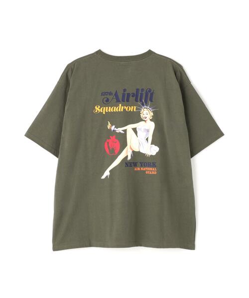 AVIREX(アヴィレックス)の「《WEB&DEPOT限定》PINUP S/S T-SHIRT '26 / ピンナップ ショートスリーブ Tシャツ / AVIREX / アヴィレックス(Tシャツ/カットソー・メンズ・ブラック/オリーブ系/ホワイト・M/L)」の3枚目の写真