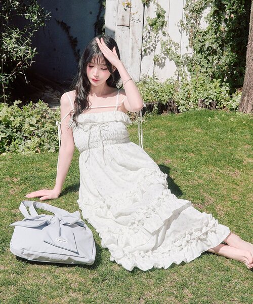 Saxe flower stroll ロングワンピ（ワンピース）｜OLIVE des OLIVE