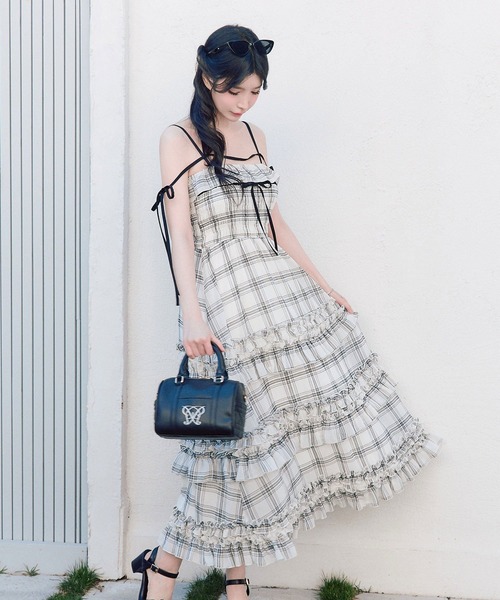 Saxe flower stroll ロングワンピ（ワンピース）｜OLIVE des OLIVE