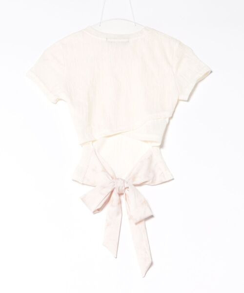 Ritzy(リッツィー)の「バックリボンクロップド T シャツ(Tシャツ/カットソー・レディース・ベージュ・M)」の12枚目の写真