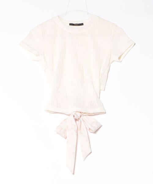 Ritzy(リッツィー)の「バックリボンクロップド T シャツ(Tシャツ/カットソー・レディース・ベージュ・M)」の13枚目の写真