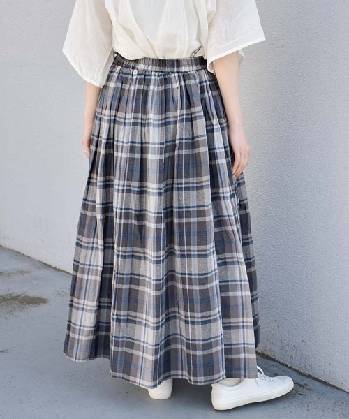 Bleu Bleuet(ブルーブルーエ)の「チェックスカート(スカート・レディース・ピンク/ブルー/ブラック・FREE)」の11枚目の写真