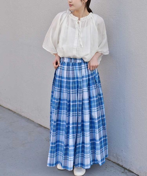 Bleu Bleuet(ブルーブルーエ)の「チェックスカート(スカート・レディース・ピンク/ブルー/ブラック・FREE)」の19枚目の写真