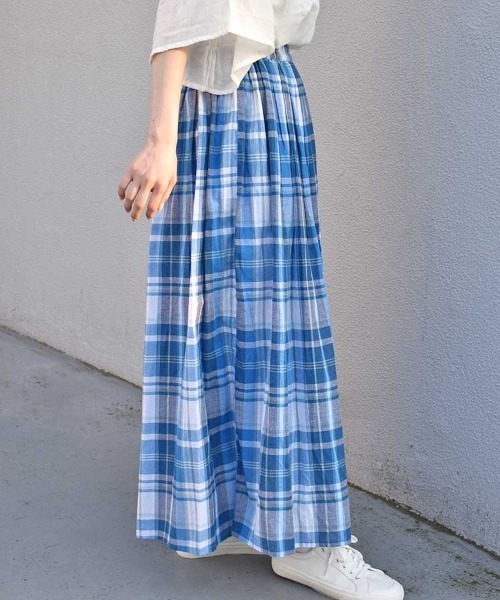 Bleu Bleuet(ブルーブルーエ)の「チェックスカート(スカート・レディース・ピンク/ブルー/ブラック・FREE)」の17枚目の写真