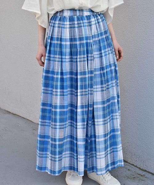 Bleu Bleuet(ブルーブルーエ)の「チェックスカート(スカート・レディース・ピンク/ブルー/ブラック・FREE)」の15枚目の写真