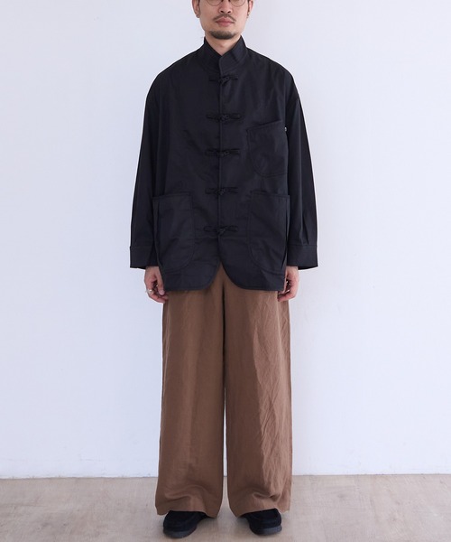 FRANK LEDER(フランクリーダー)の「FRANK LEDER SMALL BATCH HANDDYED COTTON LINEN PANTS (713012)(その他パンツ・メンズ・ブラウン・MEDIUM/SMALL)」の3枚目の写真