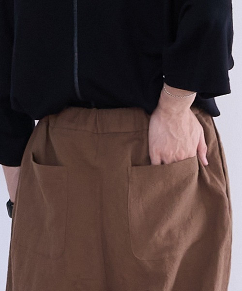 FRANK LEDER(フランクリーダー)の「FRANK LEDER SMALL BATCH HANDDYED COTTON LINEN PANTS (713012)(その他パンツ・メンズ・ブラウン・MEDIUM/SMALL)」の8枚目の写真