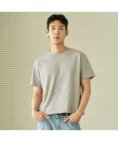 HYOJI（ヒョージ）の「26 SS クロップ半袖Tシャツ（ラウンド/ユーネック）（Tシャツ/カットソー・レディース・ブラック/グレー/ホワイト/ブラック系その他3/グレー系その他2/ホワイト系その他2・M/L/XL/S）」の5枚目の写真
