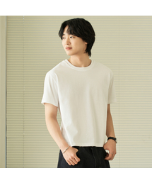 HYOJI（ヒョージ）の「26 SS クロップ半袖Tシャツ（ラウンド/ユーネック）（Tシャツ/カットソー）」