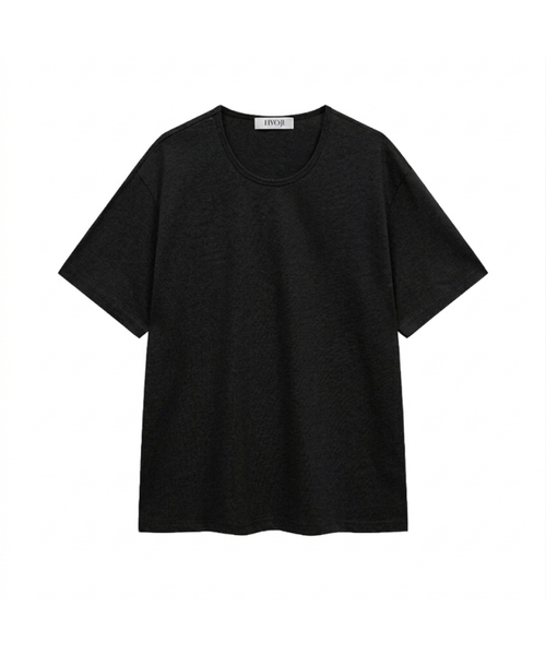 HYOJI（ヒョージ）の「26 SS クロップ半袖Tシャツ（ラウンド/ユーネック）（Tシャツ/カットソー・レディース・ブラック/グレー/ホワイト/ブラック系その他3/グレー系その他2/ホワイト系その他2・M/L/XL/S）」の4枚目の写真
