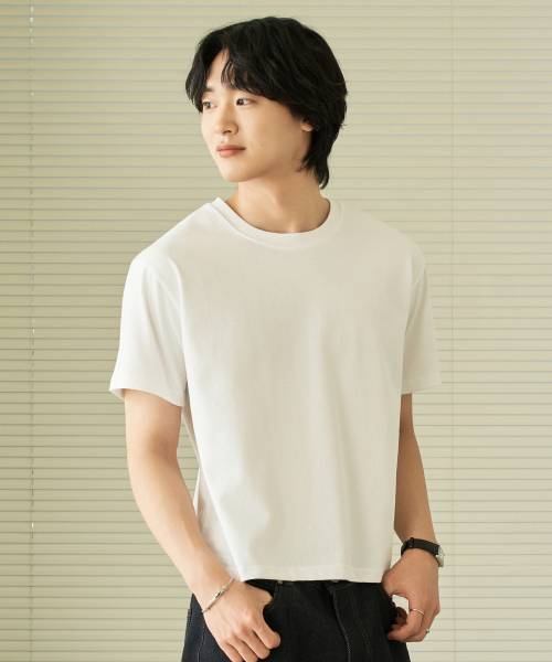 HYOJI（ヒョージ）の「26 SS クロップ半袖Tシャツ（ラウンド/ユーネック）（Tシャツ/カットソー・レディース・ブラック/グレー/ホワイト/ブラック系その他3/グレー系その他2/ホワイト系その他2・M/L/XL/S）」の15枚目の写真