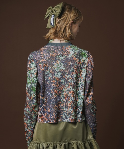 NON TOKYO（ノントーキョー）の「PRINT RIB PUFF SLEEVE C/S（Tシャツ/カットソー・レディース・ブルー系/ピンク/ブラウン系・FREE）」の8枚目の写真