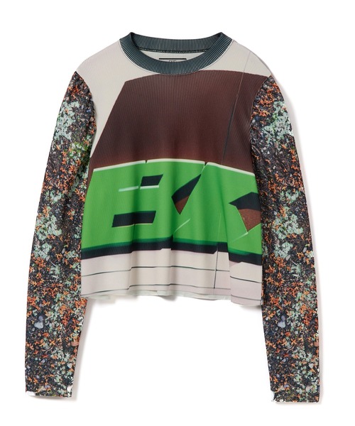 NON TOKYO（ノントーキョー）の「PRINT RIB PUFF SLEEVE C/S（Tシャツ/カットソー・レディース・ブルー系/ピンク/ブラウン系・FREE）」の13枚目の写真