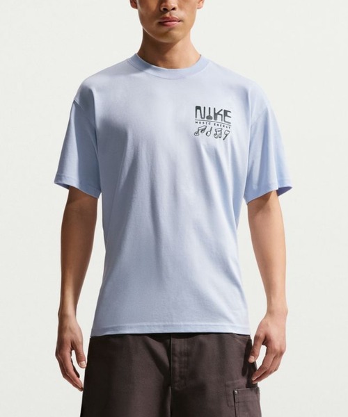 NIKE(ナイキ)の「ナイキ NIKE ナイキ NSW LSE スウッシュ サウンズ S/S Tシャツ(Tシャツ/カットソー・メンズ・ブルー/ブラック・S/M/L/LL/3L)」の1枚目の写真