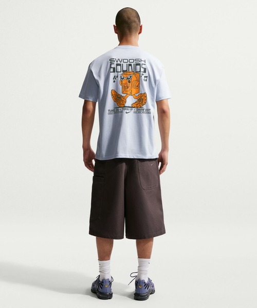 NIKE(ナイキ)の「ナイキ NIKE ナイキ NSW LSE スウッシュ サウンズ S/S Tシャツ(Tシャツ/カットソー・メンズ・ブルー/ブラック・S/M/L/LL/3L)」の6枚目の写真