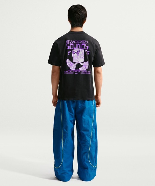 NIKE(ナイキ)の「ナイキ NIKE ナイキ NSW LSE スウッシュ サウンズ S/S Tシャツ(Tシャツ/カットソー・メンズ・ブルー/ブラック・S/M/L/LL/3L)」の10枚目の写真