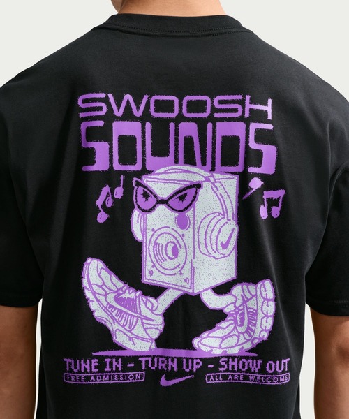 NIKE(ナイキ)の「ナイキ NIKE ナイキ NSW LSE スウッシュ サウンズ S/S Tシャツ(Tシャツ/カットソー・メンズ・ブルー/ブラック・S/M/L/LL/3L)」の12枚目の写真