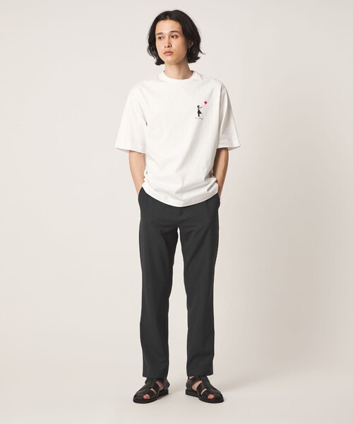 A DAY IN THE LIFE UNITED ARROWS(アデイインザライフユナイテッドアローズ)の「<BRANDALISED × A DAY IN THE LIFE >バンクシー アートTシャツ GIRL(Tシャツ/カットソー・メンズ・ネイビー/ホワイト・L/M)」の6枚目の写真