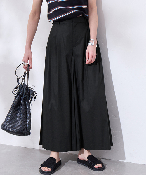 JOURNAL STANDARD（ジャーナルスタンダード）の「ストレッチレーヨンリネンキュロット（その他パンツ・レディース・ホワイト/ブラック・38/36）」の2枚目の写真