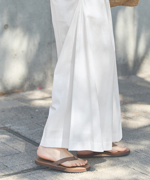 JOURNAL STANDARD（ジャーナルスタンダード）の「ストレッチレーヨンリネンキュロット（その他パンツ・レディース・ホワイト/ブラック・38/36）」の10枚目の写真