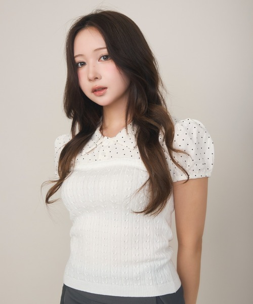 ドットさま専用 他の方は買えません セール】ドット切り替えシャツ（シャツ/ブラウス）｜TITTY&CO.（ティ