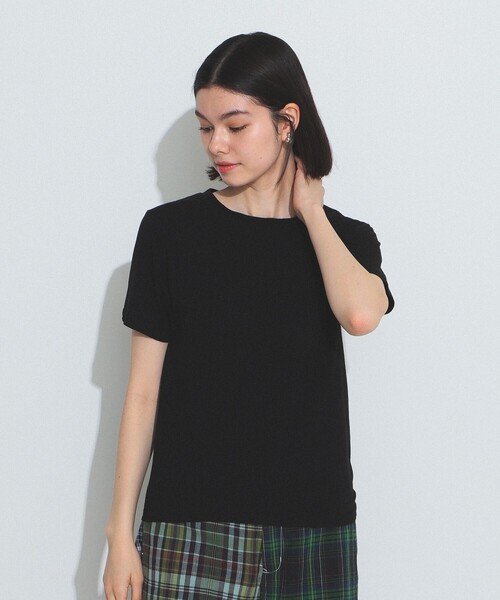 BEAMS BOY(ビームスボーイ)の「【FUDGE5月号掲載】HANES / POCKET-TEE 16SS(Tシャツ/カットソー・レディース・ホワイト/ブラック/ピンク/ネイビー・ONE SIZE)」の2枚目の写真