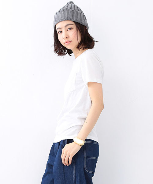 BEAMS BOY(ビームスボーイ)の「【FUDGE5月号掲載】HANES / POCKET-TEE 16SS(Tシャツ/カットソー・レディース・ホワイト/ブラック/ピンク/ネイビー・ONE SIZE)」の6枚目の写真