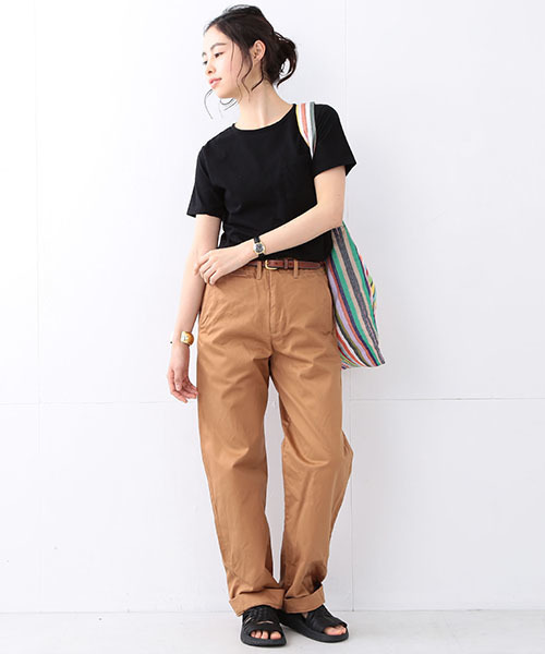 BEAMS BOY(ビームスボーイ)の「【FUDGE5月号掲載】HANES / POCKET-TEE 16SS(Tシャツ/カットソー・レディース・ホワイト/ブラック/ピンク/ネイビー・ONE SIZE)」の18枚目の写真