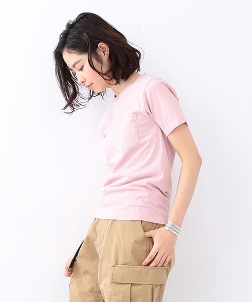 BEAMS BOY(ビームスボーイ)の「【FUDGE5月号掲載】HANES / POCKET-TEE 16SS(Tシャツ/カットソー・レディース・ホワイト/ブラック/ピンク/ネイビー・ONE SIZE)」の19枚目の写真