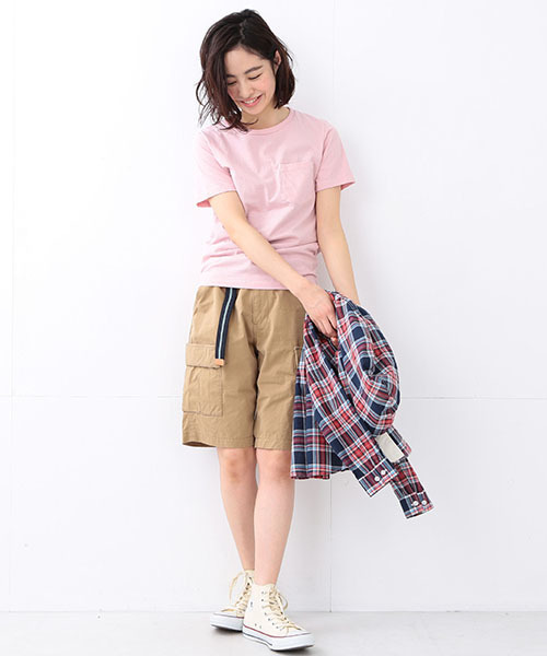 BEAMS BOY(ビームスボーイ)の「【FUDGE5月号掲載】HANES / POCKET-TEE 16SS(Tシャツ/カットソー・レディース・ホワイト/ブラック/ピンク/ネイビー・ONE SIZE)」の21枚目の写真