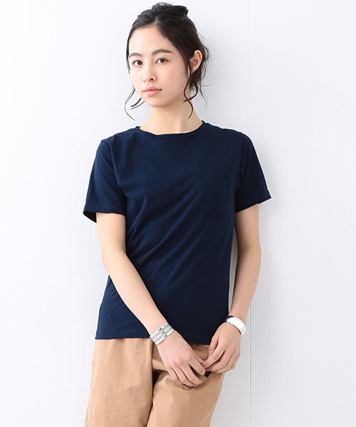 BEAMS BOY(ビームスボーイ)の「【FUDGE5月号掲載】HANES / POCKET-TEE 16SS(Tシャツ/カットソー・レディース・ホワイト/ブラック/ピンク/ネイビー・ONE SIZE)」の22枚目の写真