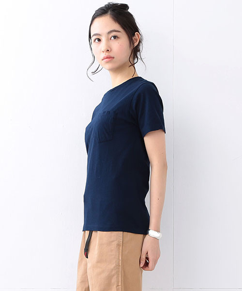 BEAMS BOY(ビームスボーイ)の「【FUDGE5月号掲載】HANES / POCKET-TEE 16SS(Tシャツ/カットソー・レディース・ホワイト/ブラック/ピンク/ネイビー・ONE SIZE)」の11枚目の写真