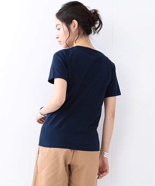 BEAMS BOY(ビームスボーイ)の「【FUDGE5月号掲載】HANES / POCKET-TEE 16SS(Tシャツ/カットソー・レディース・ホワイト/ブラック/ピンク/ネイビー・ONE SIZE)」の12枚目の写真