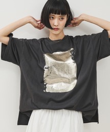 箔プリントオーバーT