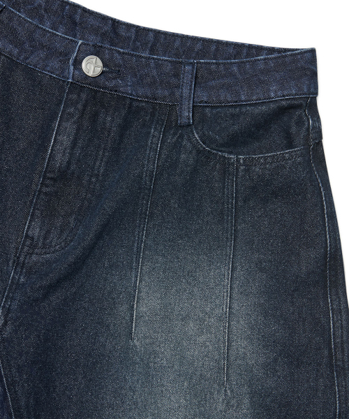NOMANUAL(NOMANUAL)の「D.T WASHED DENIM BERMUDA PANTS - WASHED NAVY(その他パンツ・レディース・その他・SMALL/MEDIUM/LARGE/X-LARGE)」の6枚目の写真