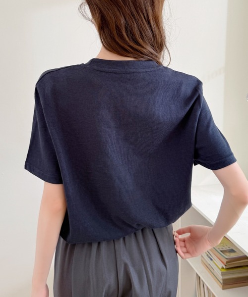 Ada.(エイダ)の「ヴィンテージライク ドッグ グラフィック Tシャツ(Tシャツ/カットソー・レディース・ホワイト/ネイビー/グレー・FREE)」の19枚目の写真