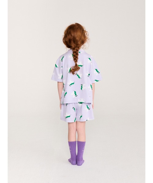 BOBO CHOSES(ボボショーズ)の「Reading Crocodile long socks(ソックス/靴下・キッズ・バイオレット・38-40/35-37/32-34/29-31/26-28/23-25/20-22)」の3枚目の写真