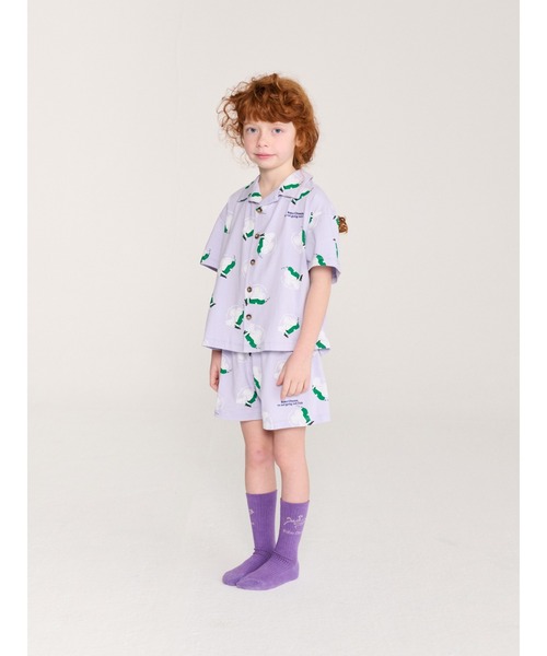 BOBO CHOSES(ボボショーズ)の「Reading Crocodile long socks(ソックス/靴下・キッズ・バイオレット・38-40/35-37/32-34/29-31/26-28/23-25/20-22)」の2枚目の写真