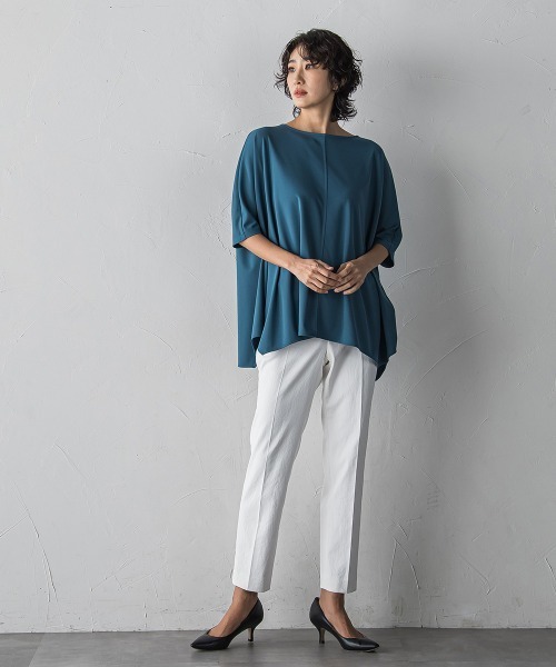 la.f…(ラエフ)の「【WEB限定/+5cm丈長め】【極・名品パンツ】シェルタリングテーパードパンツ(スラックス・レディース・ホワイト/ベージュ/ライトグレー/ブラック・7号/11号/9号)」の11枚目の写真