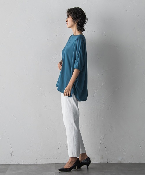 la.f…(ラエフ)の「【WEB限定/+5cm丈長め】【極・名品パンツ】シェルタリングテーパードパンツ(スラックス・レディース・ホワイト/ベージュ/ライトグレー/ブラック・7号/11号/9号)」の12枚目の写真