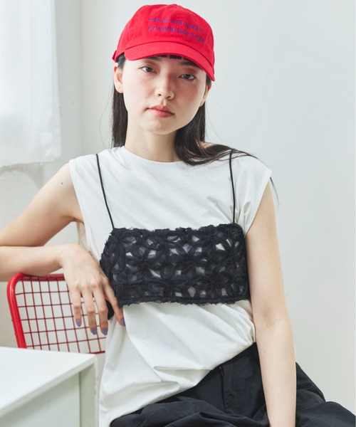 PILIT(ピリット)の「チュールフラワービスチェ(シャツ/ブラウス・レディース・ブラック/アイボリー・MEDIUM)」の13枚目の写真