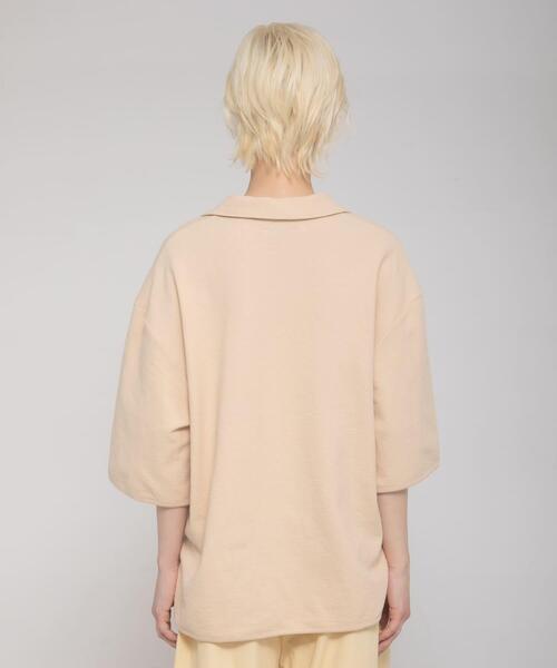 LAATO(ラート)の「open collared tee(Tシャツ/カットソー・レディース・ライトブルー/アイボリー/ライトカーキ・FREE)」の16枚目の写真