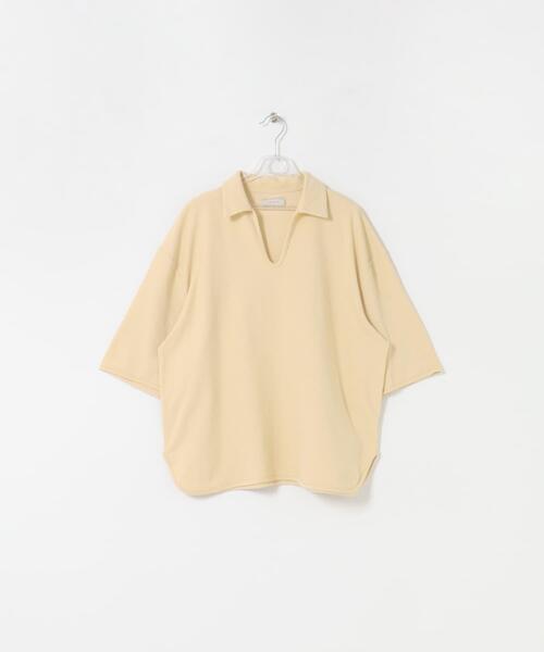 LAATO(ラート)の「open collared tee(Tシャツ/カットソー・レディース・ライトブルー/アイボリー/ライトカーキ・FREE)」の20枚目の写真