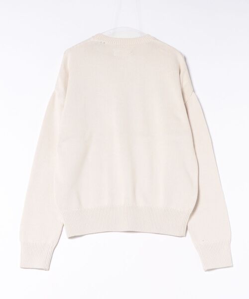 ALLSAINTS(オールセインツ)の「CROSSED OVERSIZED CREW NECK EMBROIDERED JUMPER | CROSSED オーバーサイズ クルー ネック エンベリッシュド ニット・セーター(ニット/セーター・メンズ・ホワイト系その他・S/M/XS/L)」の8枚目の写真